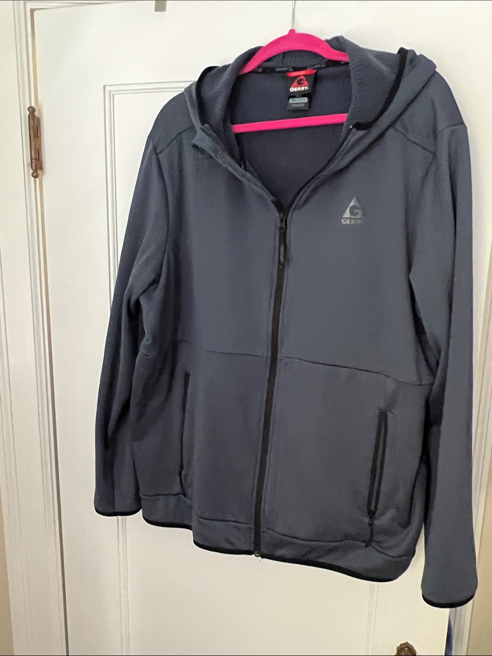 Gerry Weber Men’s Hooded Zip Jacket in Dark Gray